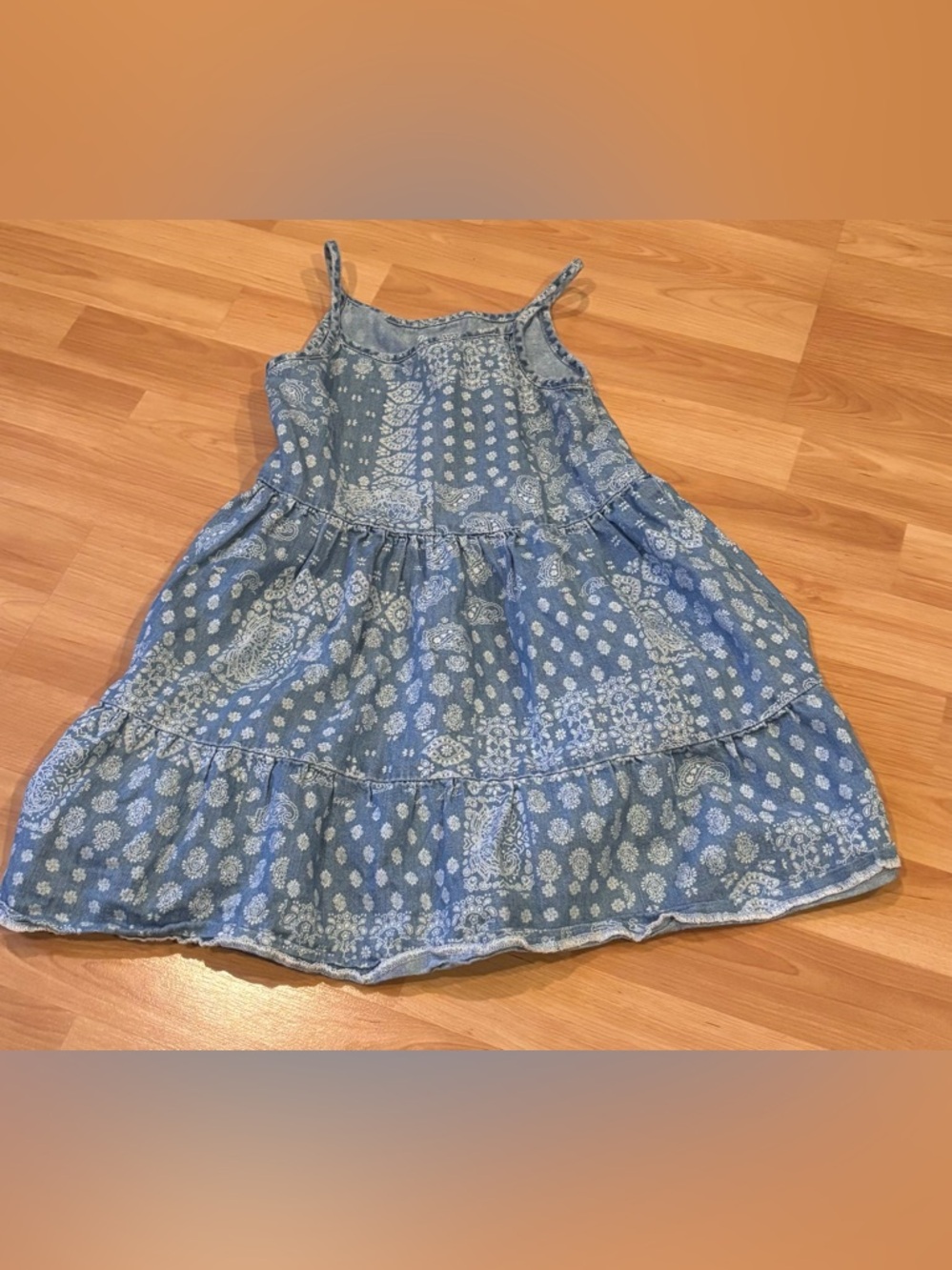 5/$25‎ Wrangler Blue Bandana Print Tiered Sundress